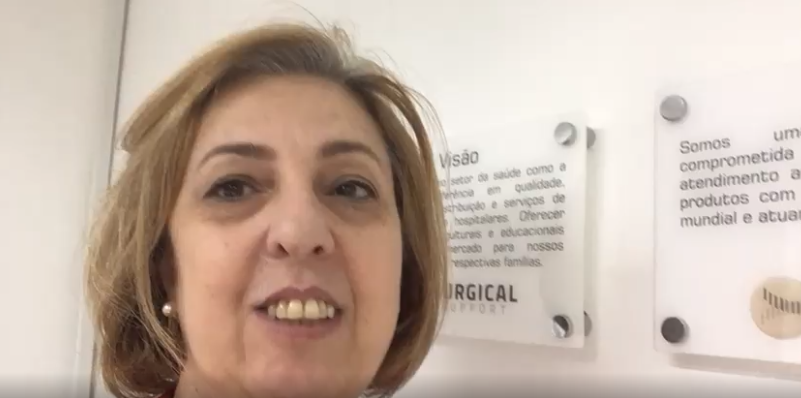 A Gerente Administrativa Dilza da Empresa Surgical Support também deixou seus parabéns para nossa diretora